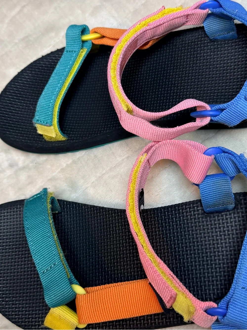 Teva Original Universal Kids 4 90s Multi Sport Sandals Colorblock - Picture 13 of 15